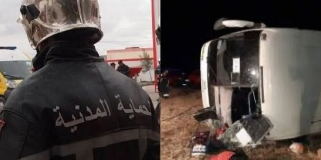 Un bus se renverse à Tiaret : l&rsquo;accident fait un lourd bilan