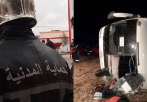 Un bus se renverse à Tiaret : l’accident fait un lourd bilan