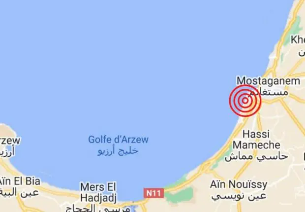 Tremblement de terre : Mostaganem de nouveau secouée