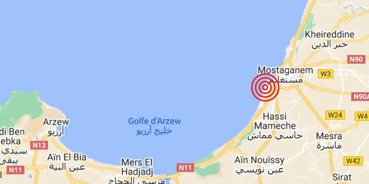 Tremblement de terre : Mostaganem de nouveau secouée