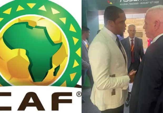 Assemblée Générale de la CAF : Djahid Zefizef échange avec Samuel Eto’o