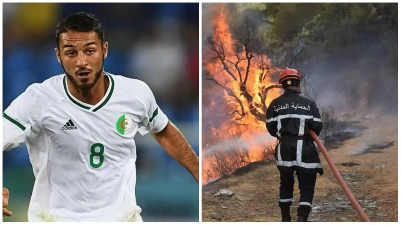 Incendies en Algérie:Belkebla évoque une initiative des joueurs de l’EN