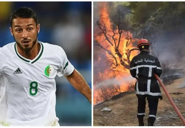Incendies en Algérie:Belkebla évoque une initiative des joueurs de l&rsquo;EN
