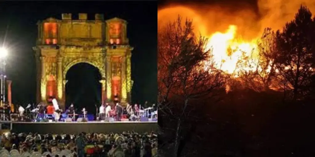 Incendies 2022 en Algérie : suspension du festival de Djemila