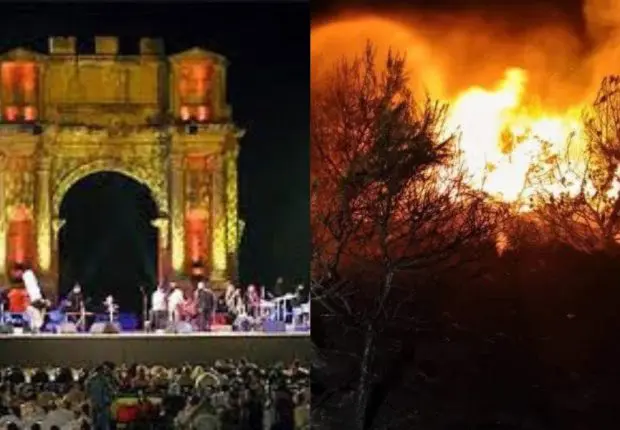 Incendies 2022 en Algérie : suspension du festival de Djemila