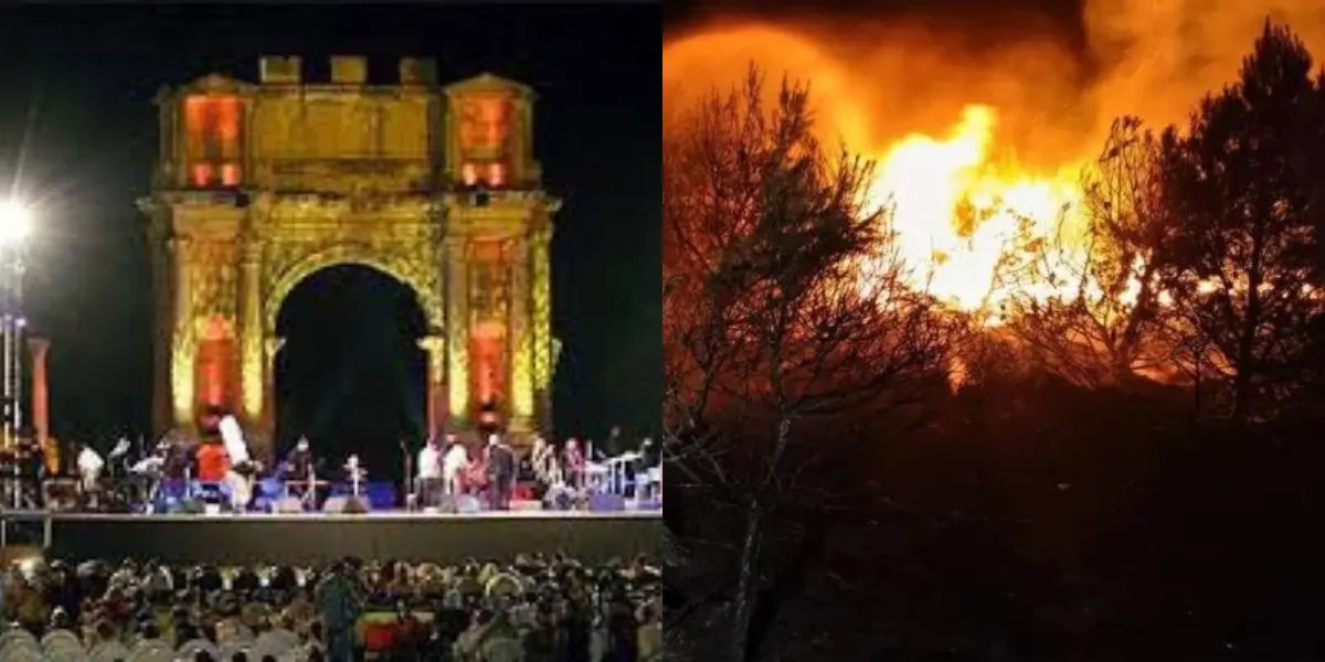 Incendies 2022 en Algérie : suspension du festival de Djemila