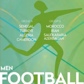 le groupe de l'Algérie pour le tournoi de football des Jeux de la Solidarité Islamique Konya 2022