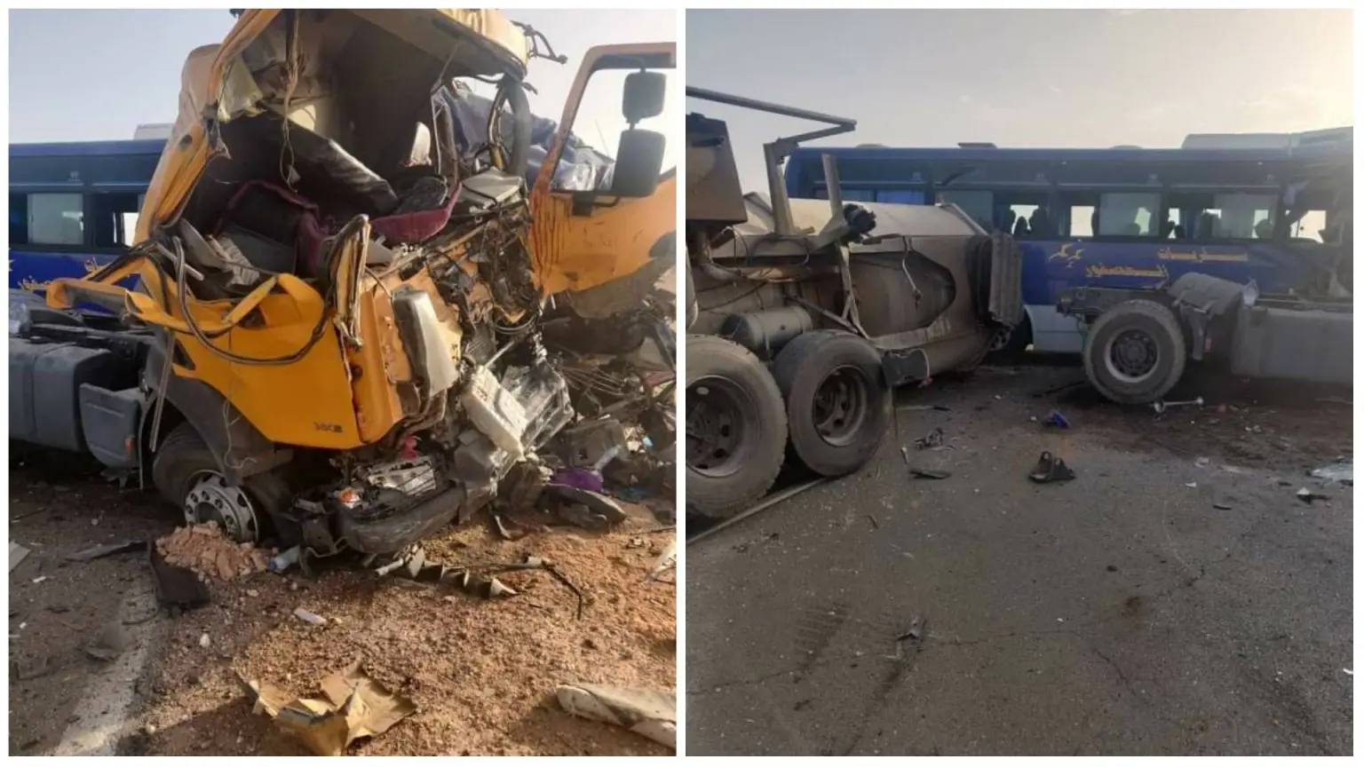 Tindouf : une collision entre un bus et un camion fait plusieurs morts