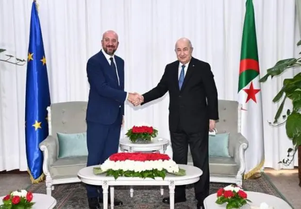 Tebboune reçoit le Président du Conseil Européen, Charles Michel
