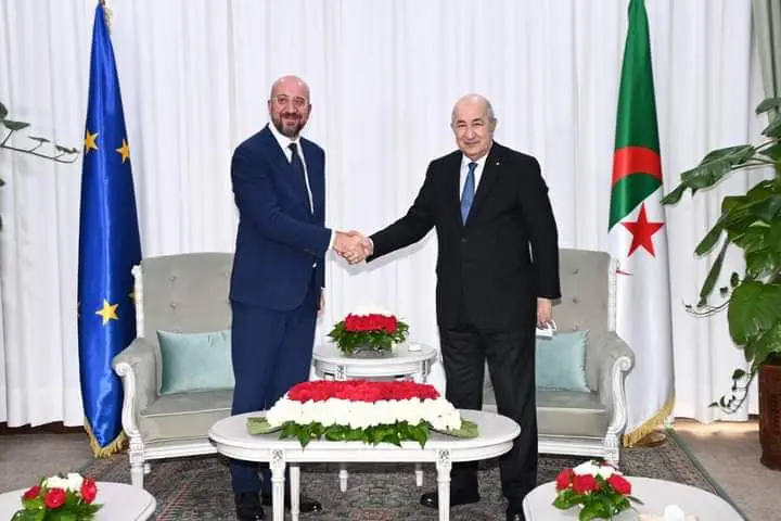 Tebboune reçoit le Président du Conseil Européen, Charles Michel