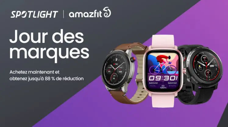 Première mondiale « Amazfit GT4 Series » sur AliExpress : jusqu’à 88% de réduction
