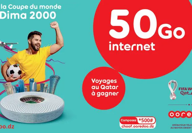Dima Ooredoo 2000 : augmentation du volume Internet à 50Go