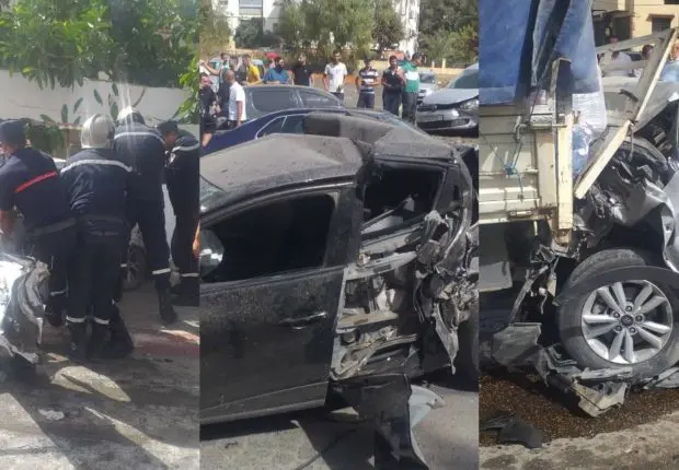 Alger : un grave accident de la route fait au moins 2 morts à Khraicia