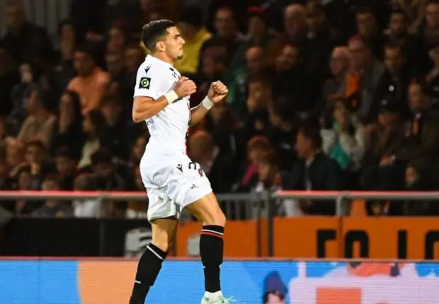 OGC Nice : auteur d’un but splendide à Lorient, Atal récompensé