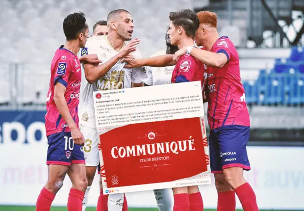 Victime d’insulte raciste, Slimani soutenu par le Stade Brestois