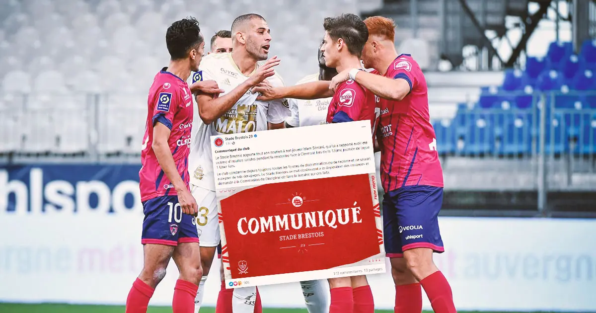 Victime d’insulte raciste, Slimani soutenu par le Stade Brestois