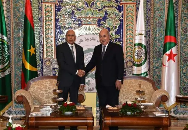 Sommet arabe d’Alger : Tebboune reçoit son homologue mauritanien