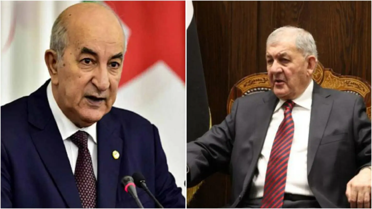Tebboune accueille le président irakien pour assister au Sommet arabe