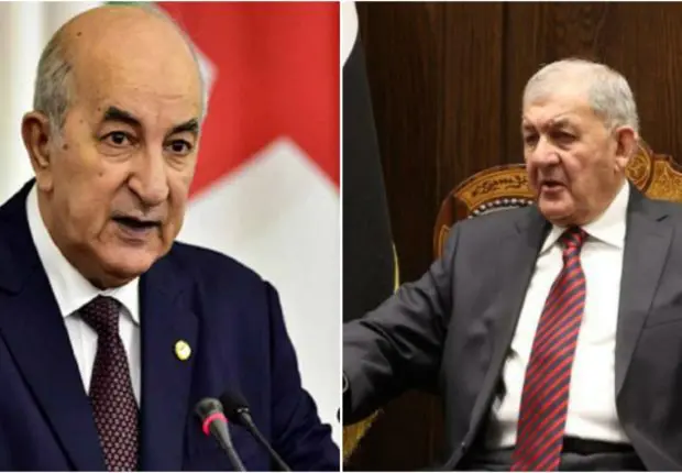 Tebboune accueille le président irakien pour assister au Sommet arabe