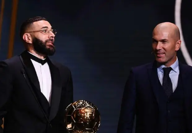 Ballon d&rsquo;Or 2022 : le bel hommage de Zidane à Benzema