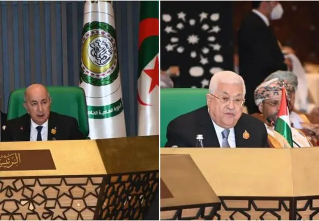 « La nation arabe soutient la Palestine », répond Tebboune à Abbas