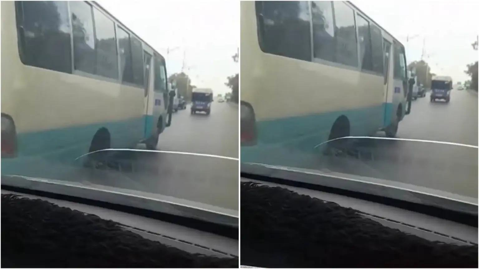 La vidéo d’un bus roulant avec 3 roues fait le tour des réseaux sociaux