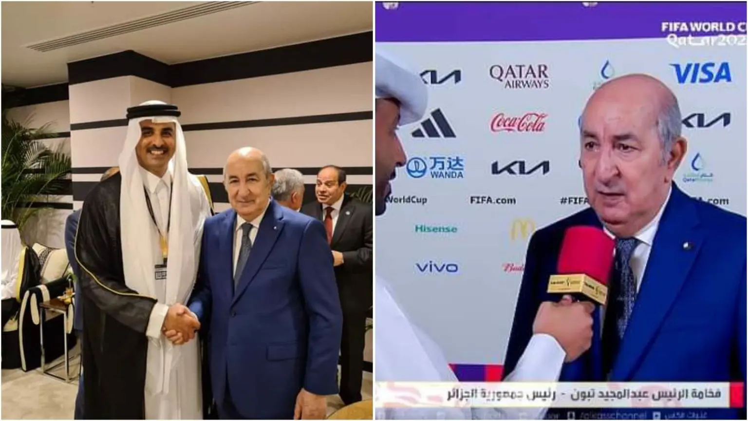 Coupe du Monde 2022 : Tebboune souhaite une finale arabe