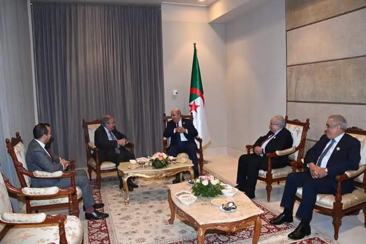 Sommet arabe 2022 : Tebboune s’entretient avec le SG de l’ONU