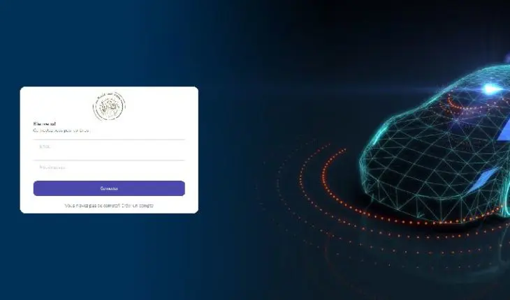 Page d'accueil de la plateforme numérique pour les demandes d'agrément pour exercer les activités de concessionnaire et de construction de véhicules