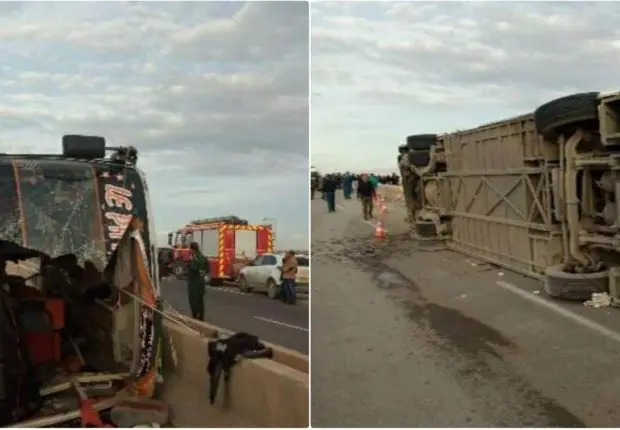 Drame à M’Sila : le renversement d’un bus fait 8 morts