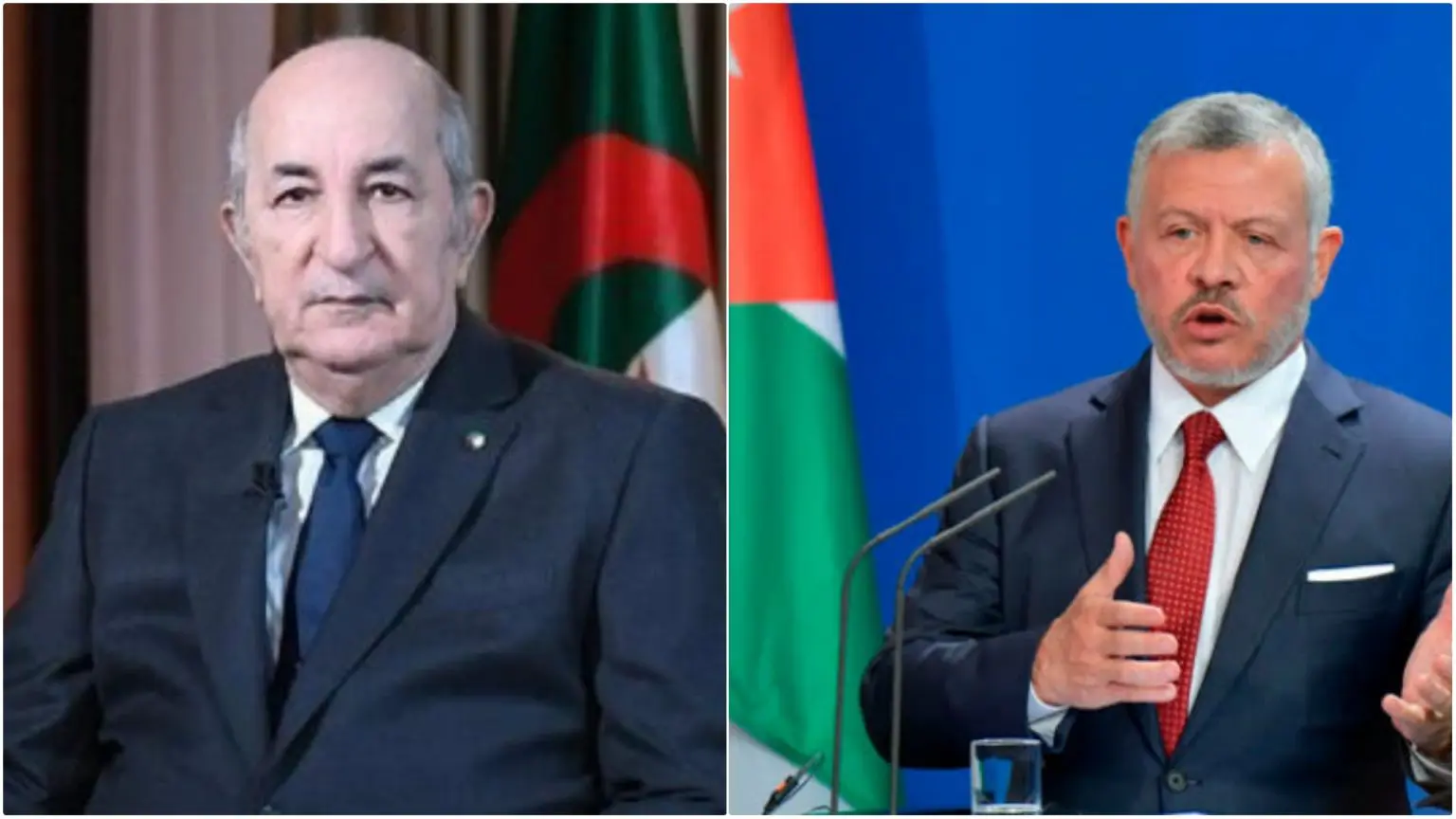 Le roi Abdallah II de Jordanie en Algérie sur invitation du président Tebboune