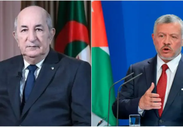 Le roi Abdallah II de Jordanie en Algérie sur invitation du président Tebboune