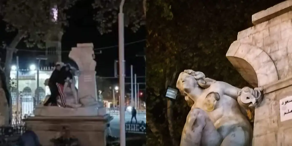 Sétif : un homme vandalise de nouveau la statue d’Ain El Fouara