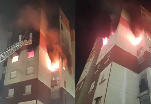 Sidi Bel Abbès : un gigantesque incendie fait un mort et 9 blessés