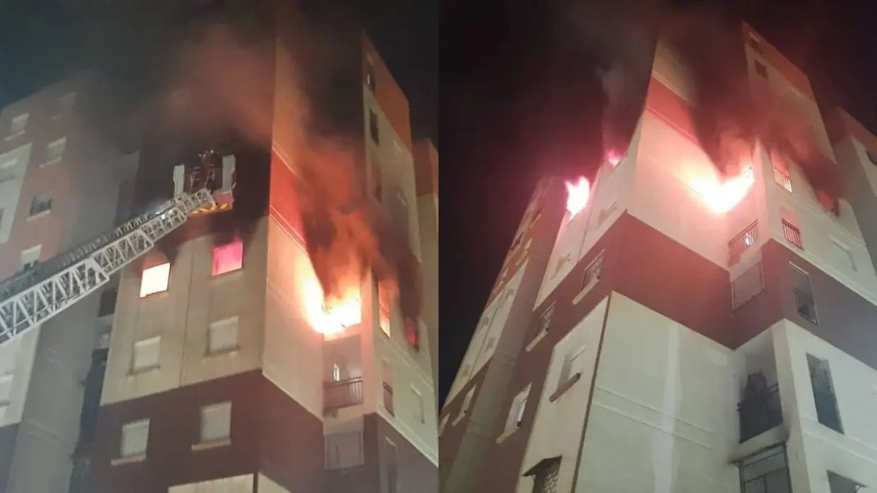 Sidi Bel Abbès : un gigantesque incendie fait un mort et 9 blessés