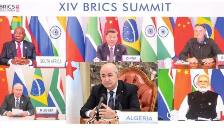 Réunion en visioconférence des dirigeants des Brics