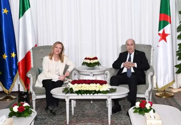 Algérie – Italie : Abdelmadjid Tebboune reçoit Giorgia Meloni