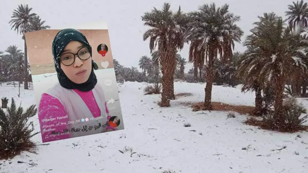 Neige à Béchar : le Tiktok d’une prof d’anglais subjugue les Algériens