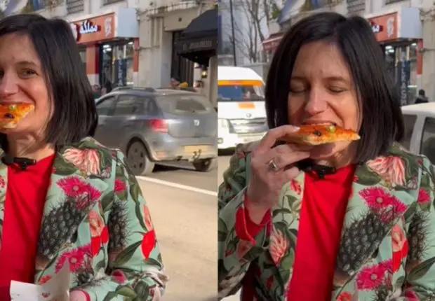 Une employée de l’ambassade des USA en Algérie découvre la pizza carrée