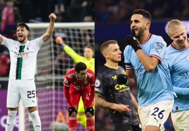 Bensebaini victorieux face au Bayern, City perd des points sans Mahrez