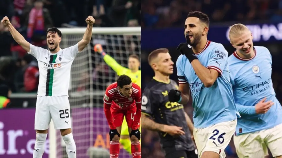 Bensebaini victorieux face au Bayern, City perd des points sans Mahrez