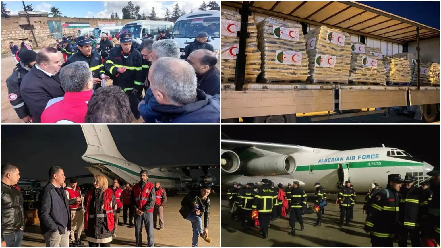 Séisme en Turquie et Syrie : résumé des aides envoyées par l’Algérie