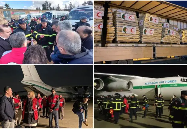 Séisme en Turquie et Syrie : résumé des aides envoyées par l’Algérie