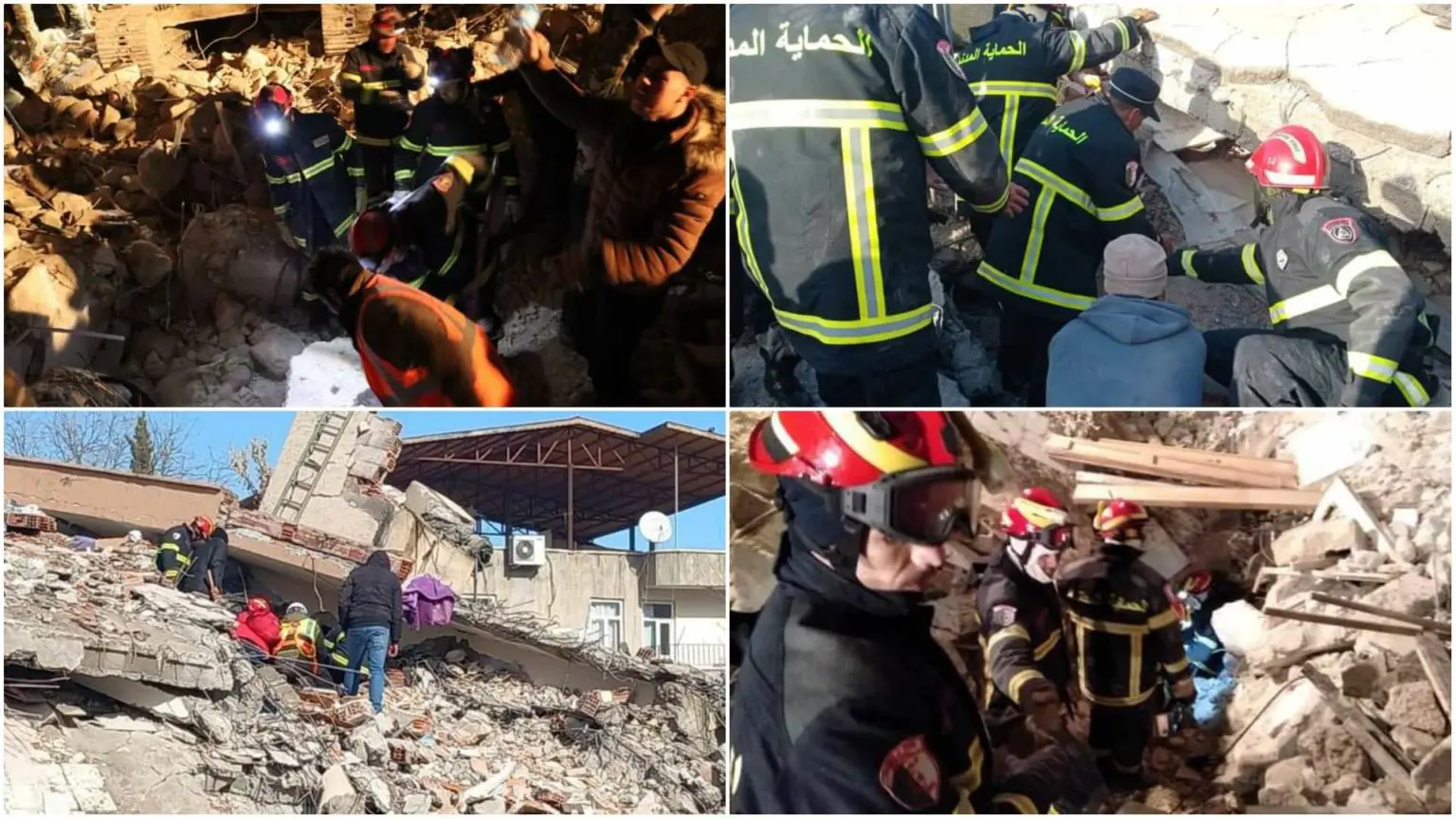 Séismes Turquie – Syrie : 8 vies sauvées par la protection civile algérienne