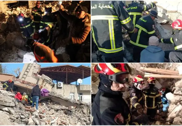 Séismes Turquie – Syrie : 8 vies sauvées par la protection civile algérienne