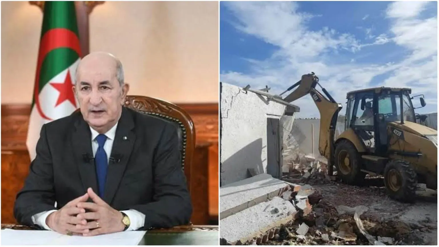 Démolition des constructions illicites : Tebboune donne des instructions