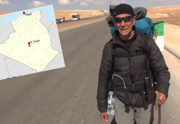 Alger – In Salah à pieds : le défi fou relevé par Azzeddine