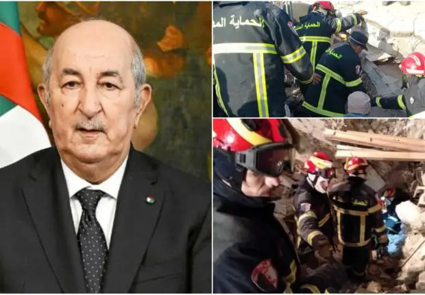 Séismes Turquie – Syrie : Tebboune salue les efforts de la protection civile