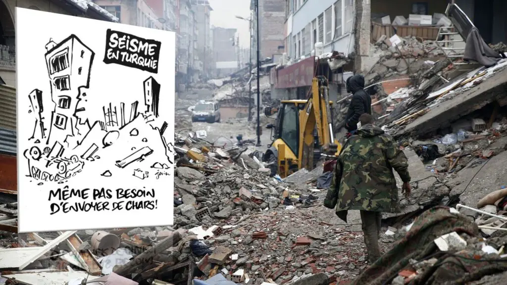Séisme en Turquie et Syrie : la caricature inhumaine de Charlie Hebdo