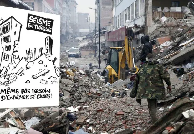 Séisme en Turquie et Syrie : la caricature inhumaine de Charlie Hebdo